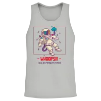 Astronaut Cartoon Art Unisex Tank Top - Ash – 2