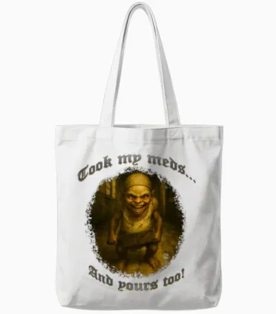 Goblin Chef Mischief Tote Bags - White