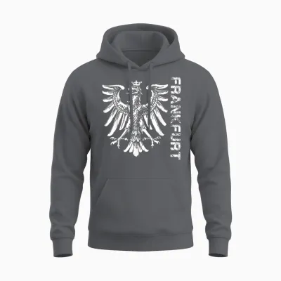 Frankfurt Fan Shirt Für Damen Herren Und Kinder. Fanblock Unisex Hoodie - Charcoal