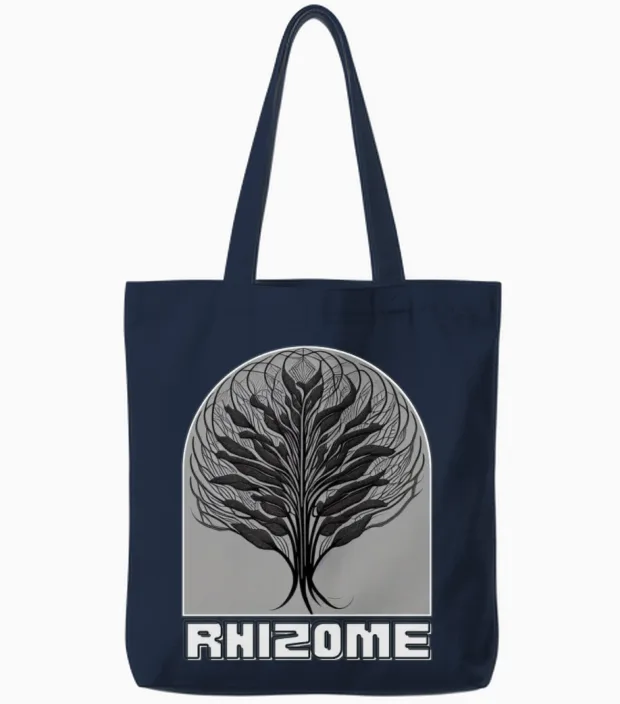 Nature Art - Hiking & Outdoors Tote Bags in Navy