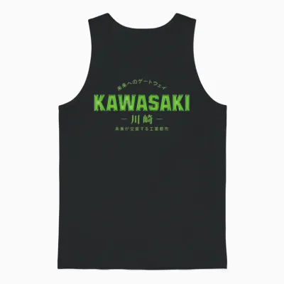 Kawasaki Kanji Design – for Men and Women Unisex Tank Top - Black
