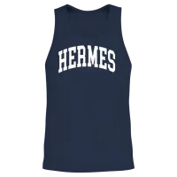 Hermes Unisex Tank Top - Navy – 2