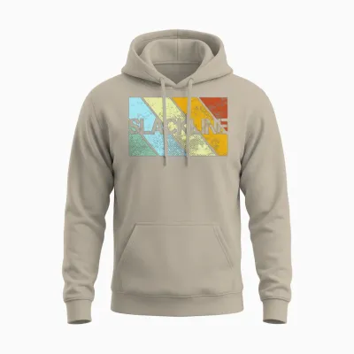 Slackline Retro Unisex Hoodie - Sand