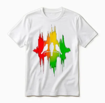 Rasta Reggae Music Vibes Good Rastafari Pride Jamaika Jah Unisex T-Shirt - White