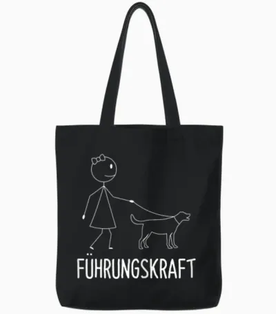 Lustige Hunde Sprüche Kleidung Für Hundebesitzer Damen X-Small Schwarz Kurzarm Tote Bags - Black