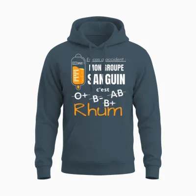 Humour Alcohol Rum Aperitif Unisex Hoodie - Dark Heather