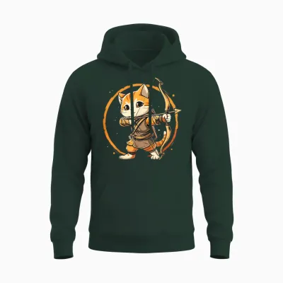 Archery for Men, Women and Kids T-Shirt, Black Unisex Hoodie - Forest