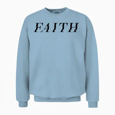 Faith & Christian Clothing Faith Clothing Unisex Sweatshirt - Light Blue