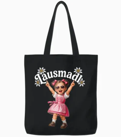 Lausmadl T-Shirt Children's Costume Shirt Girls Costume Tote Bags - Black