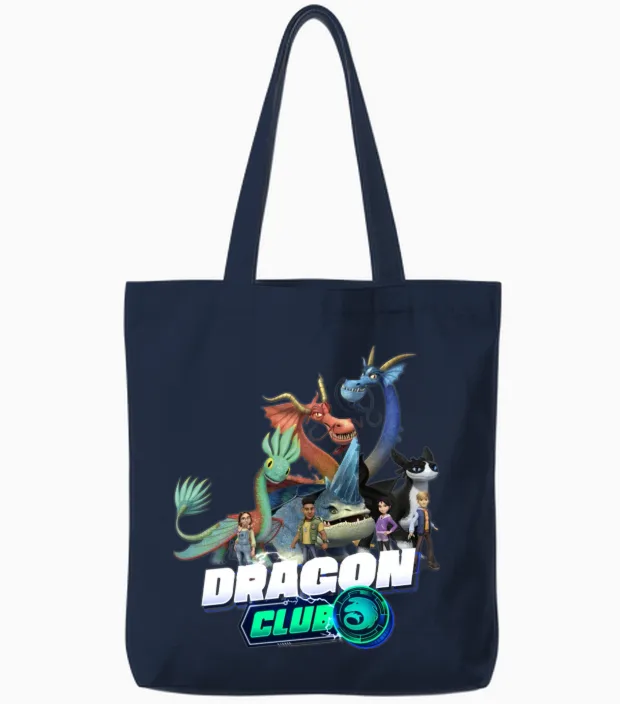 Dragons: the Nine Realms Dragon Club Members Tote Bags in Navy