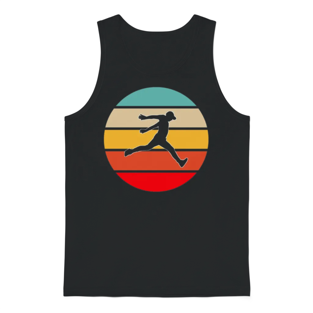 Parkour Retro Unisex Tank Top - Black