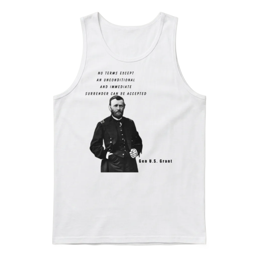 Gen Grant Design 1 Unisex Tank Top - White
