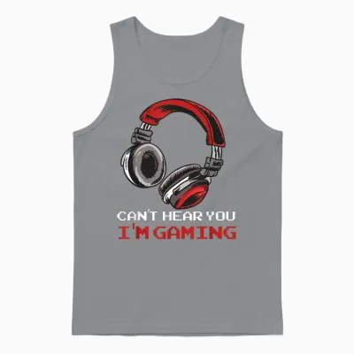 Can't Hear You I'm Gaming - Gamer Accessories Unisex Tank Top - Sport Grey