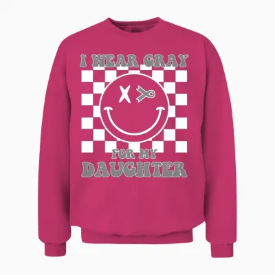 Brain Cancer for Daughter Brain Cancer Awareness Unisex Sweatshirt - Heliconia