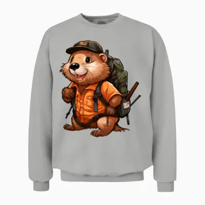 Beaver Mountaineering / Hiking Beaver Unisex Sweatshirt - Ash