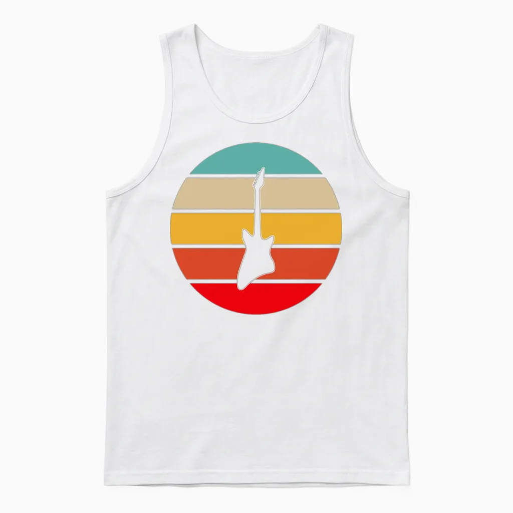 Eguitar Retro Unisex Tank Top in White