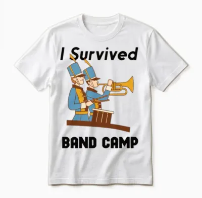 Marching Band Clarinetist School Rehearsal Music Unisex T-Shirt - White