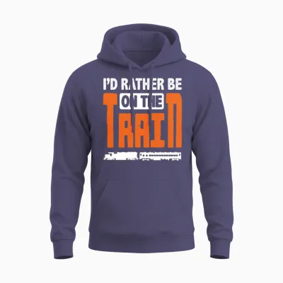 Train Trains Hobby Train Spotter Train Driving Unisex Hoodie - Heather Sport Dark Navy