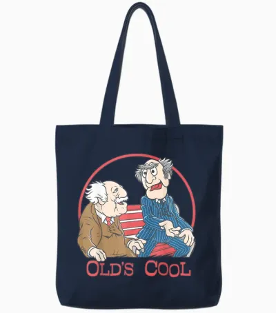 Disney the Muppets Statler and Waldorf Old's Cool Tote Bags - Navy