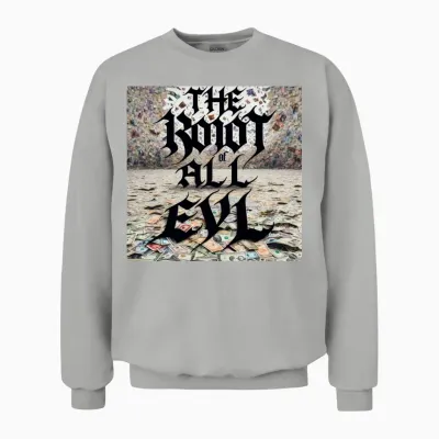 Money Background Unisex Sweatshirt - Ash