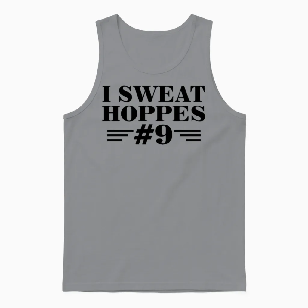 I Sweat Hoppes #9 Unisex Tank Top in Sport Grey