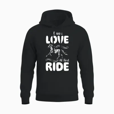 Horse Hobby Unisex Hoodie - Black