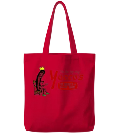 Yocco's the Hot Dog King Tote Bags - Red