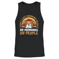 Bulldog Dogs — Dog Lovers Gift Unisex Tank Top - Black – 2