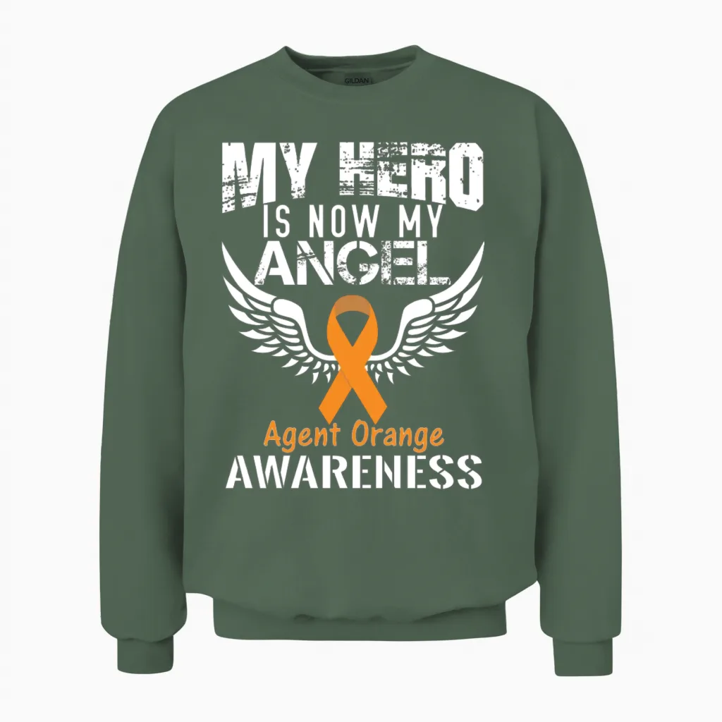Agent Orange Awareness Unisex Sweatshirt in Military Green