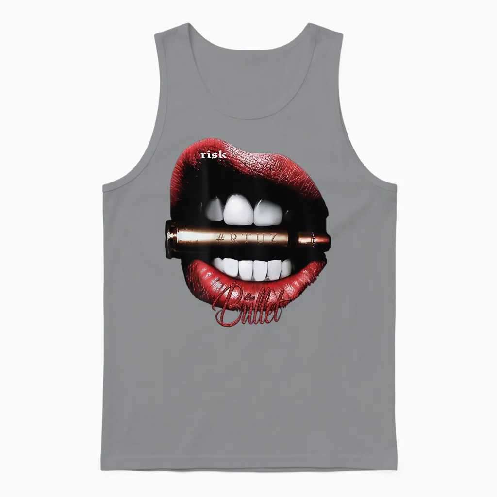 Modern Hip Hop Vintage Graffiti Urban Backprint Streetwear T-Shirt, Black Unisex Tank Top in Sport Grey