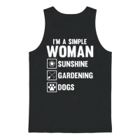 Gardening Gardener Gardening Dog Unisex Tank Top - Black – 1