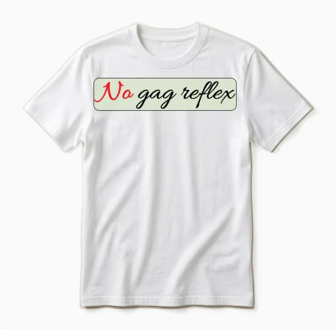 No Gag Reflex Unisex T-Shirt in White