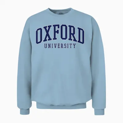 Oxford Bold Logo T-Shirt, Blue, S Unisex Sweatshirt - Light Blue