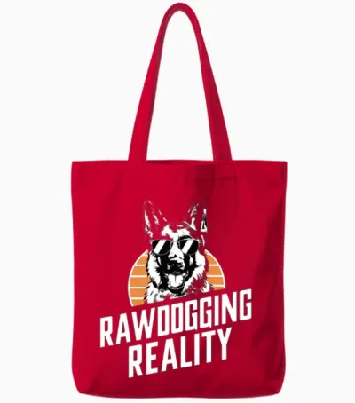 Dog Tote Bags - Red