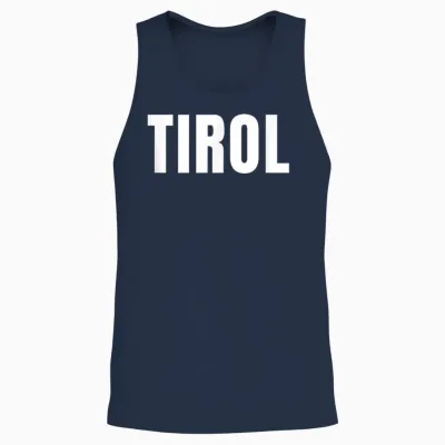 Tyrol Dj Apres Ski Outfit It's Time to Celebrate Tyrol Unisex Tank Top - Navy