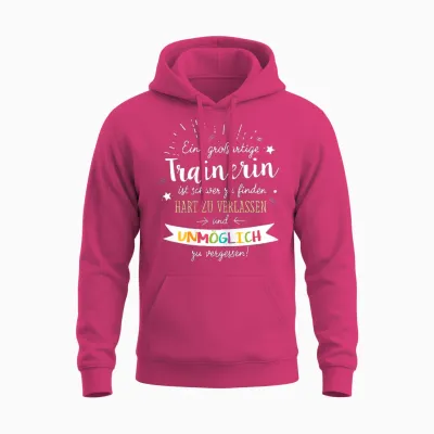 Tolle Geschenkidee Für Trainerin Spruch Damen Sport T-Shirt Schwarz Xs Unisex Hoodie - Heliconia