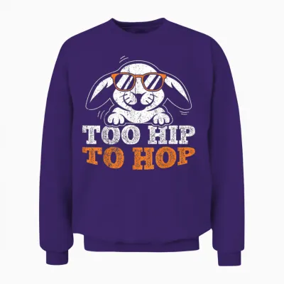 Oster Osterhase Spruch Hasen Kostüm Ostern Ostereier Unisex Sweatshirt - Purple