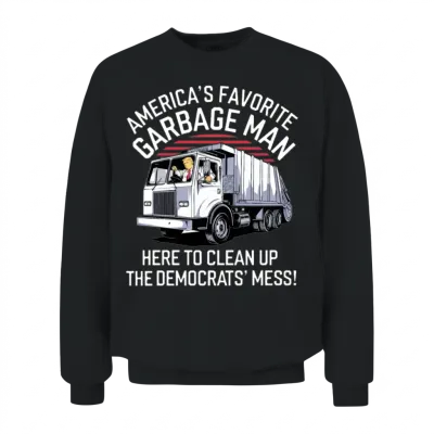 Garbage Man Unisex Sweatshirt - Black