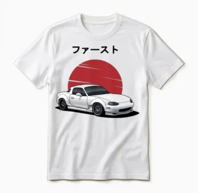 Mazda Miata Mx5 Unisex T-Shirt - White