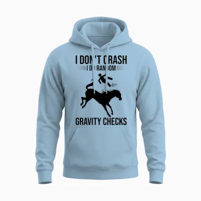 Funny Equestrian Horse Vaulting Unisex Hoodie - Light Blue