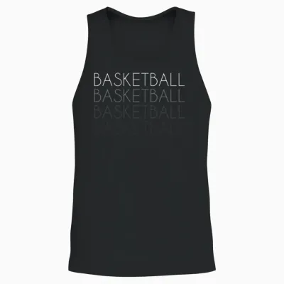 Basketball Retro Unisex Tank Top - Black
