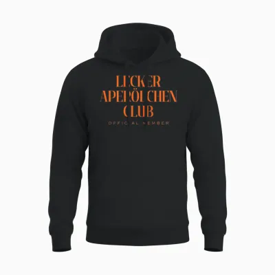 Lecker-Aperölchen-Club | Official Member Spritz Backprint Unisex Hoodie - Black