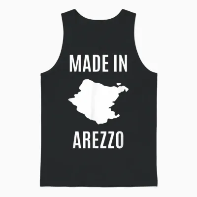 Arezzo Orgoglio Locale Italia Città Travel Souvenir Unisex Tank Top - Black