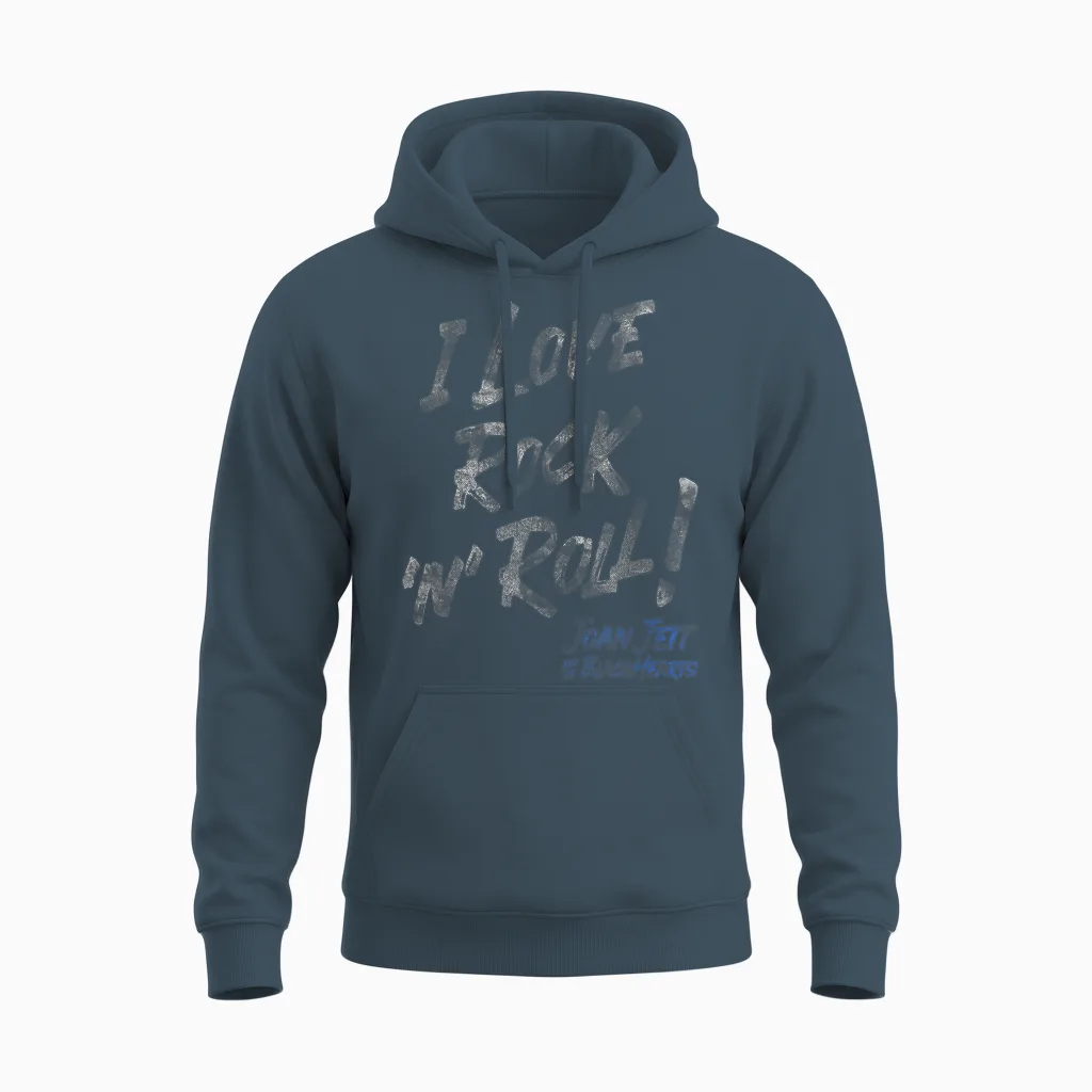 Joan Jett Et Les Blackhearts - J'adore Le Rock 'n' Roll Unisex Hoodie in Dark Heather