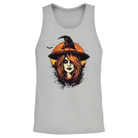 Halloween Witch Unisex Tank Top - Ash – 2