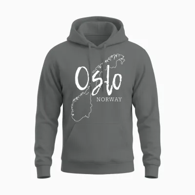 Oslo, Norway, Gift, Gift Idea Unisex Hoodie - Graphite Heather