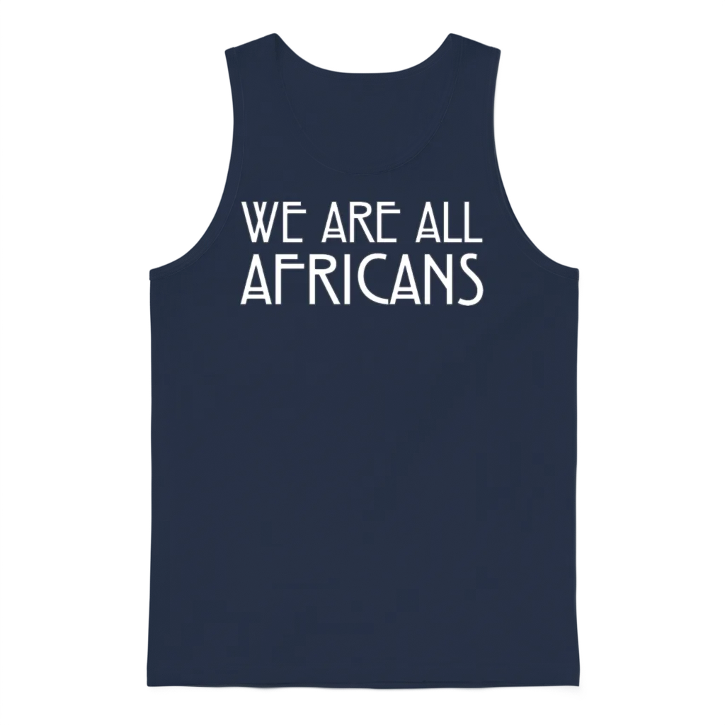 We Are All Africans Unisex Tank Top - Navy