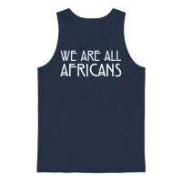 We Are All Africans Unisex Tank Top - Navy – 1