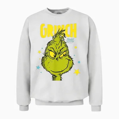 Grinch - the Christmas Star of Grinchmas Unisex Sweatshirt - White