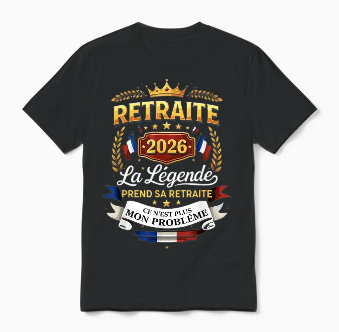 The Legend Retires 2026 Retired Man Unisex T-Shirt in Black